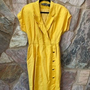 Vintage yellow ST Gillian dress